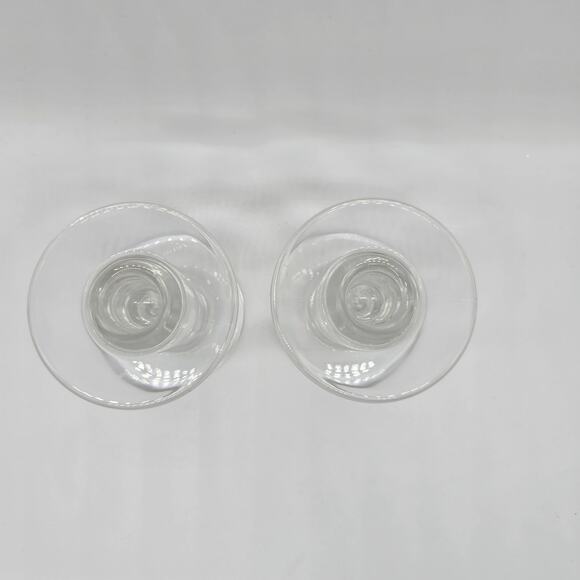 Marc Aurel Nachtmann Crystal Taper Candle Holders Set of 2 Made in Germany - Picture 2 of 8